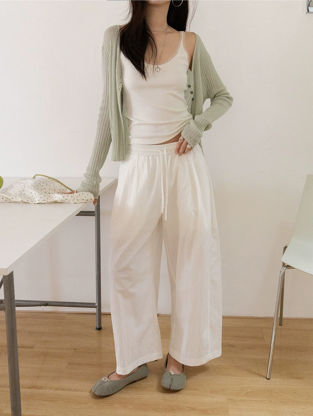 Linen Blend Ultra-Light Knit Cardigan