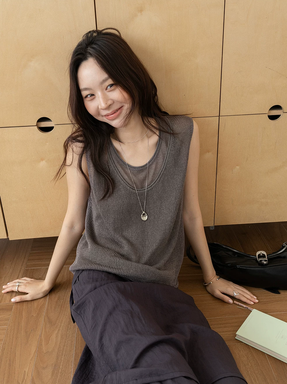 Two-Piece Layered Linen Tank