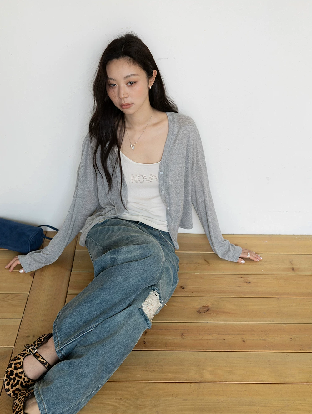 Lightweight V-Neck Knit Cardigan