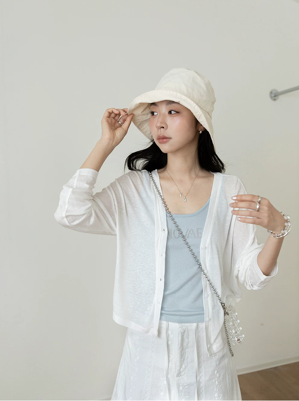 Lightweight V-Neck Knit Cardigan