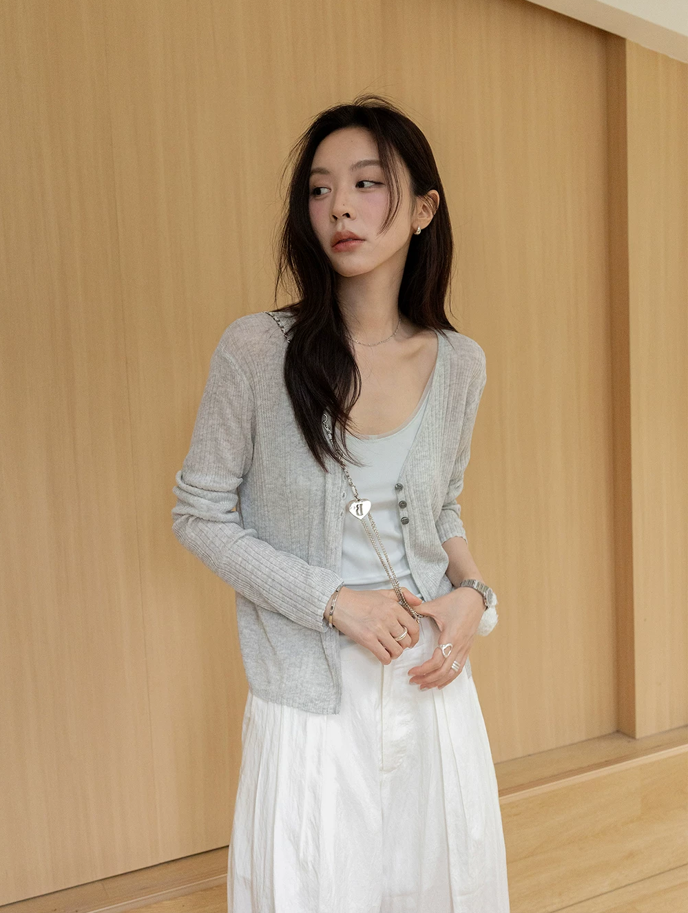 Linen Blend Ultra-Light Knit Cardigan