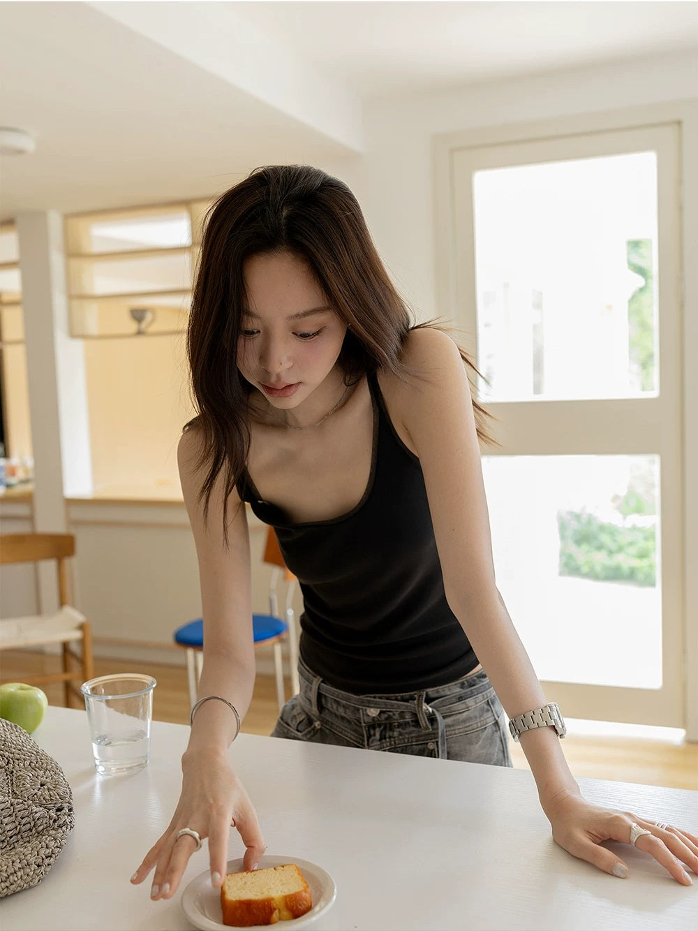 Round Neck Fitted Camisole
