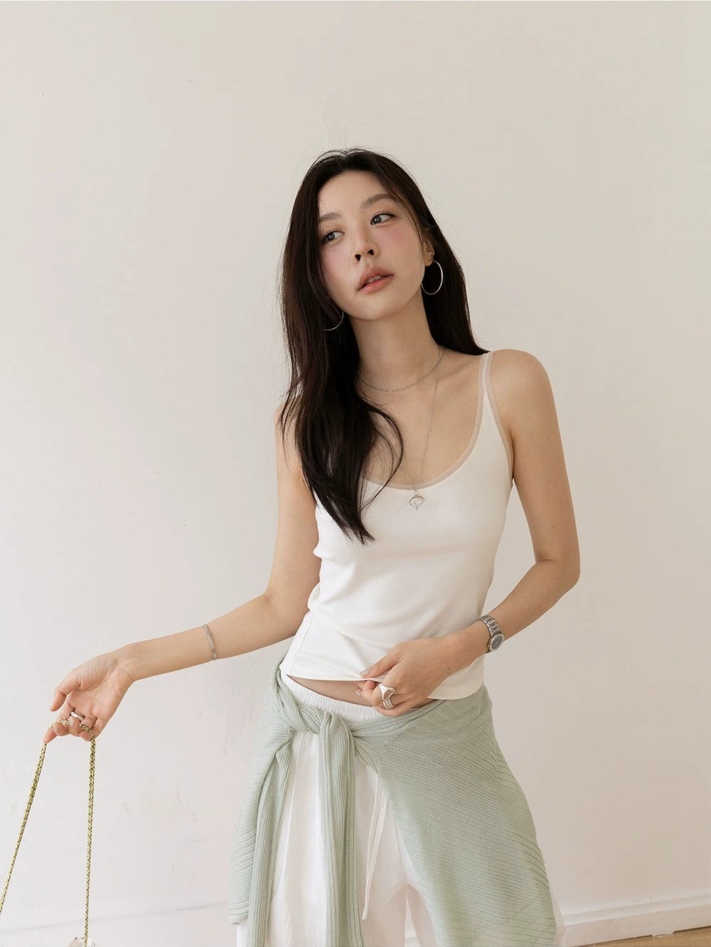 Round Neck Fitted Camisole