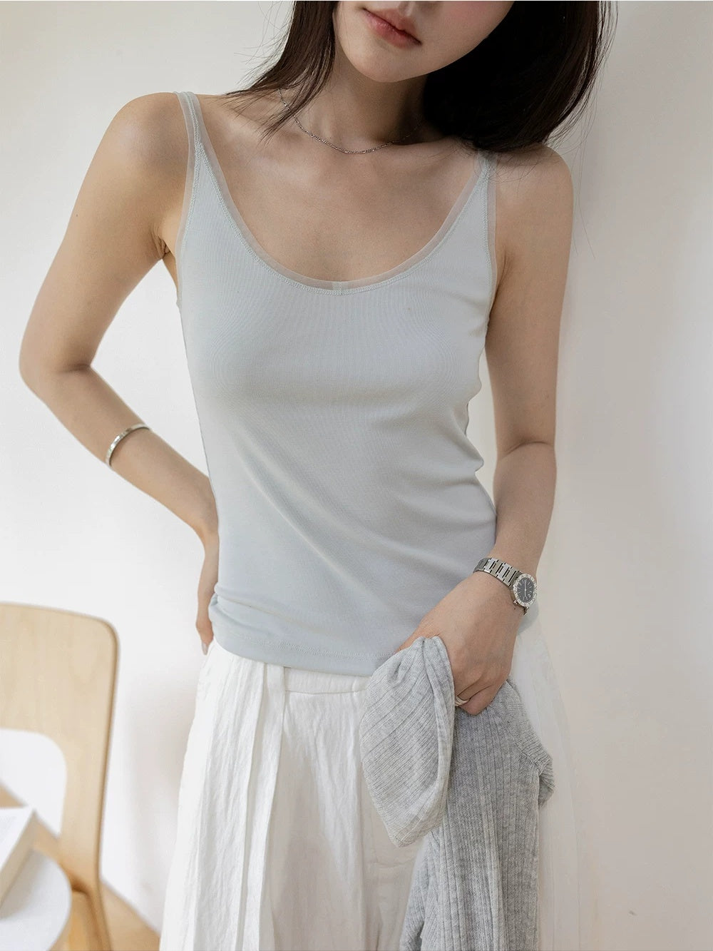 Round Neck Fitted Camisole